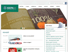 Tablet Screenshot of igepa.ba