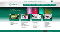 Desktop Screenshot of igepa.cz