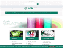 Tablet Screenshot of igepa.cz